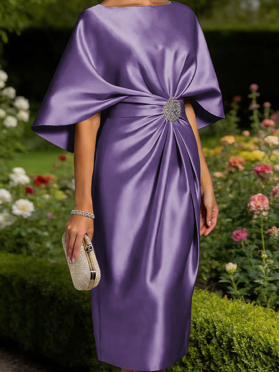 Leonora Blythe Orchid back view mother of the bride dress