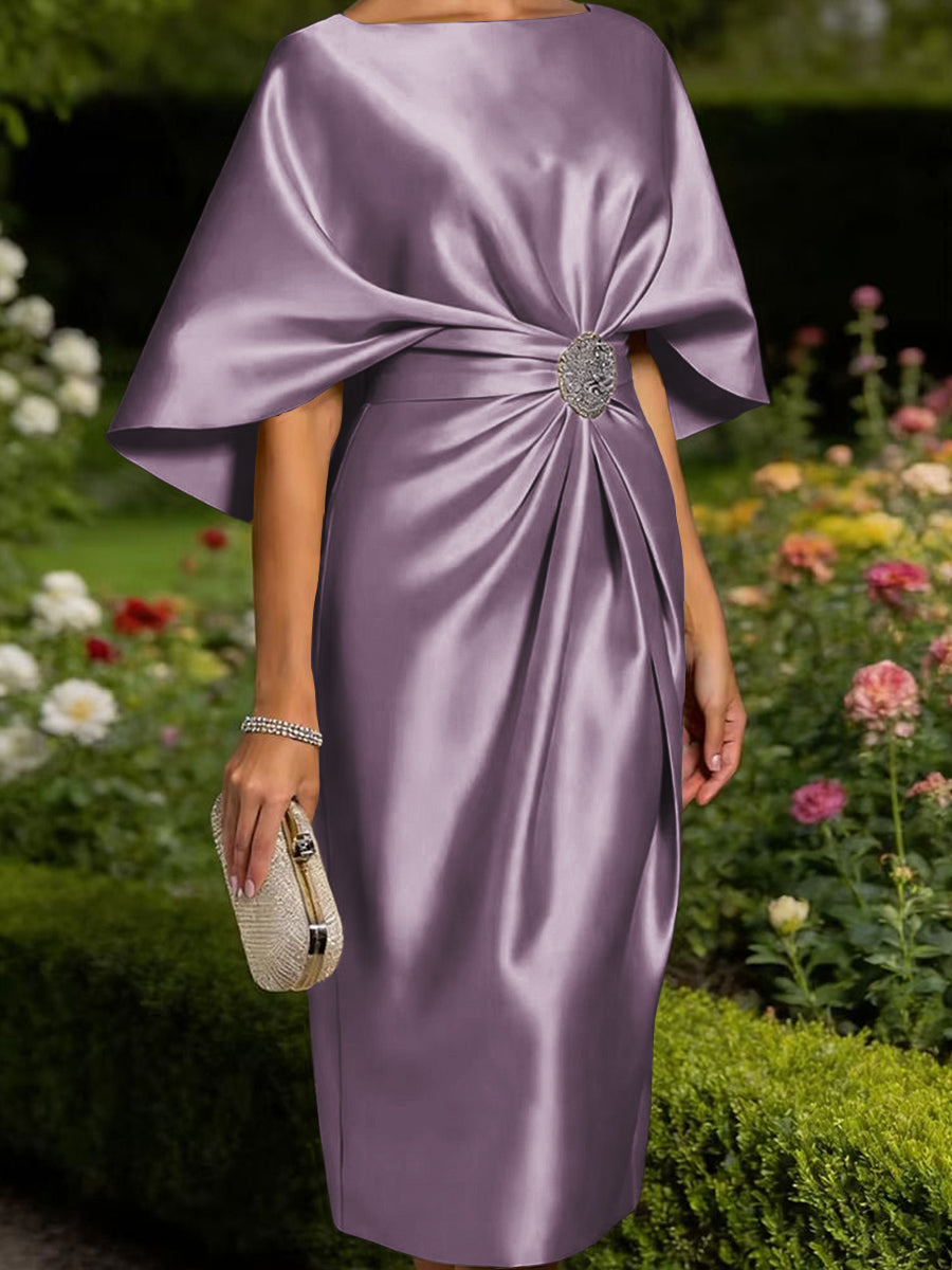 Leonora Blythe Wisteria front view mother of the bride dress