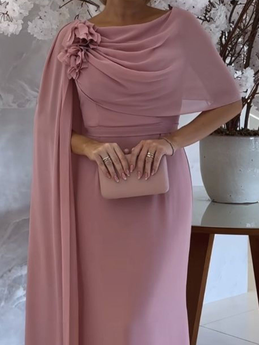 Delphine Aria Mauve front view mother of the bride dress