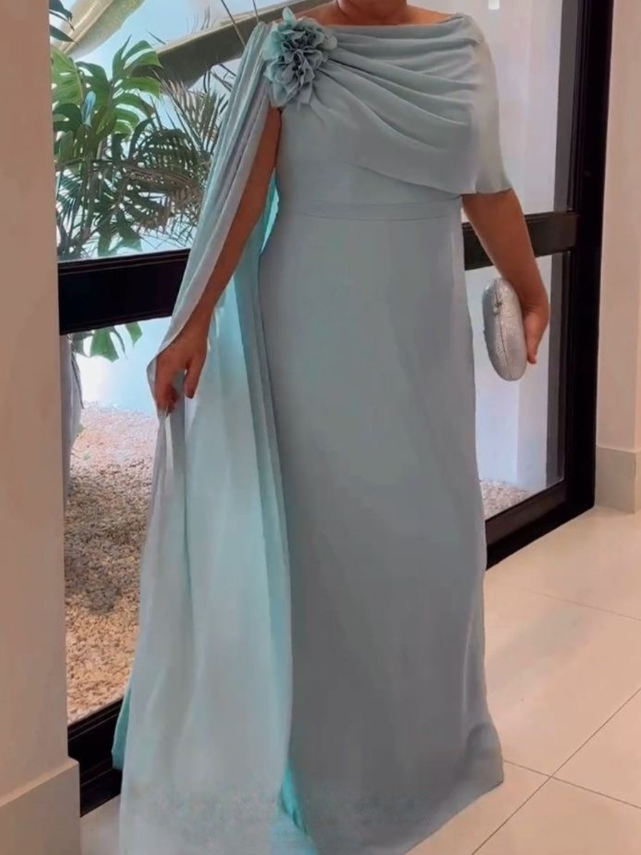 Delphine Aria Mauve back view mother of the bride dress