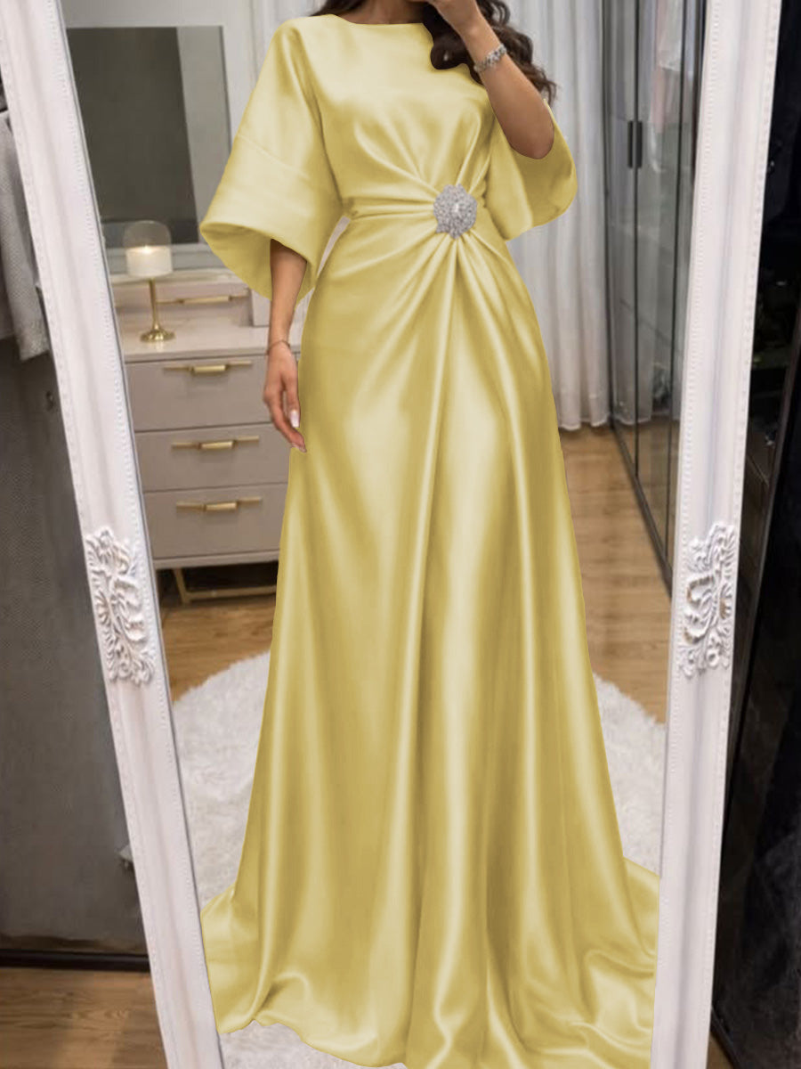Noelle Celine Daffodil front view mother of the bride dress
