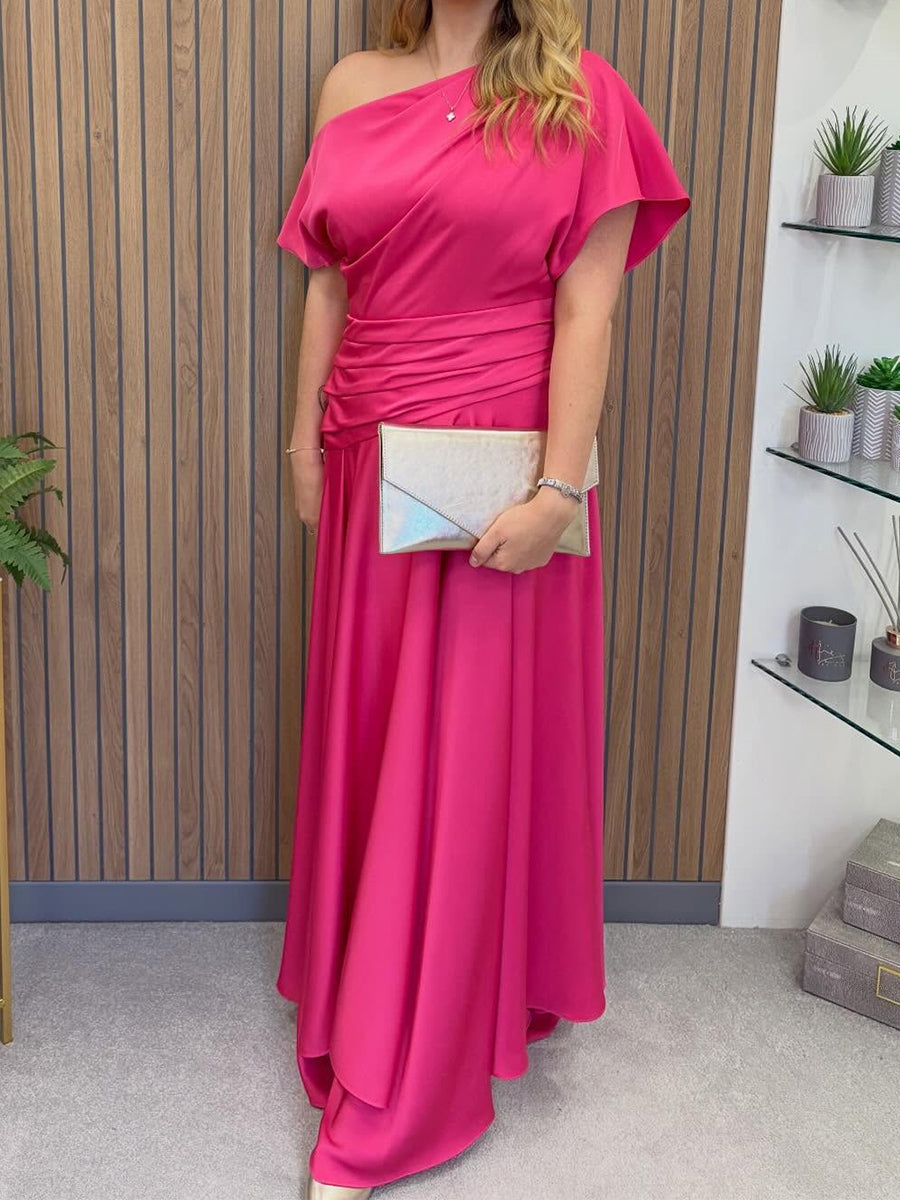 Heloise Margot Fuchsia back view mother of the bride dress