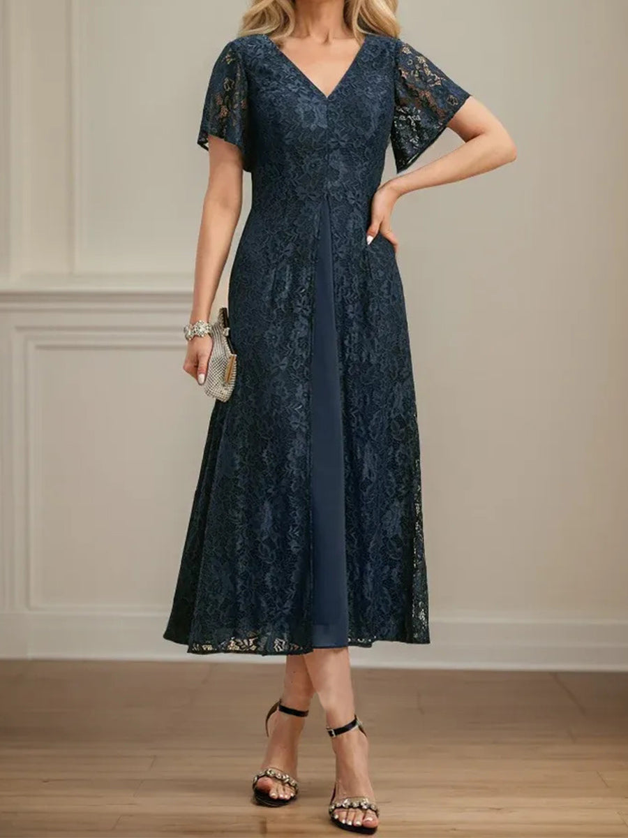 Juliette Maeve Cabernet front view mother of the bride dress