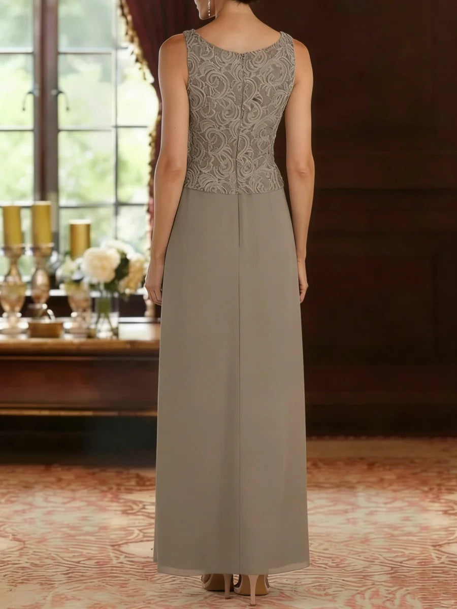 Giselle Aurelia Taupe bodice detail mother of the bride dress