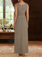Giselle Aurelia Taupe bodice detail mother of the bride dress
