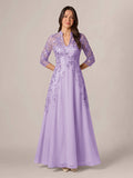 Isadora Quinn Lilac front view mother of the bride dress