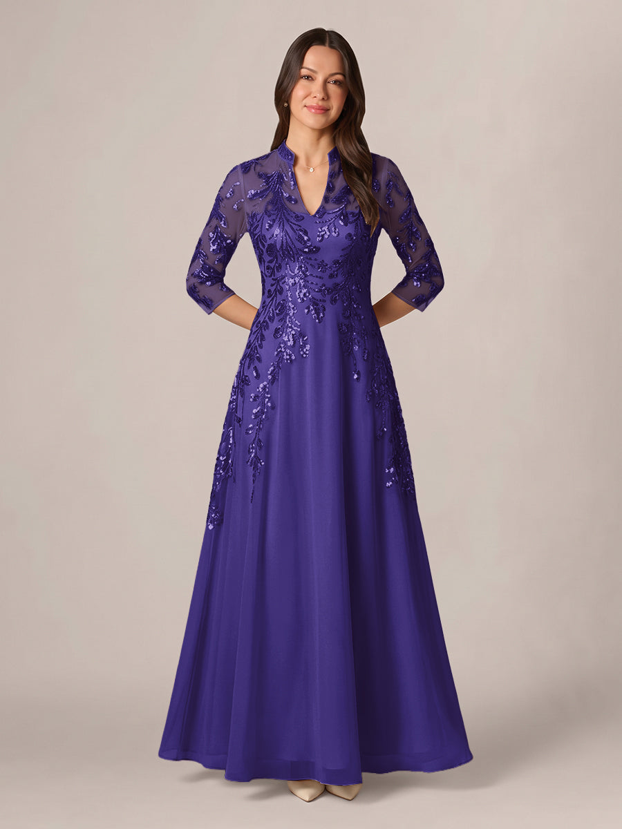 Isadora Quinn Regency front view mother of the bride dress