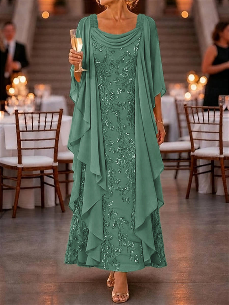 Katarina Eve Emerald front view mother of the bride dress