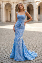 Talitha Blue front view prom dress