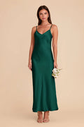 Amara Emerald front view bridesmaid dress