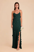 Vivienne Emerald front view bridesmaid dress