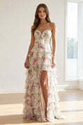 Rosalie Ivory front view prom dress