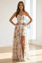 Phaedra Ivory side view prom dress