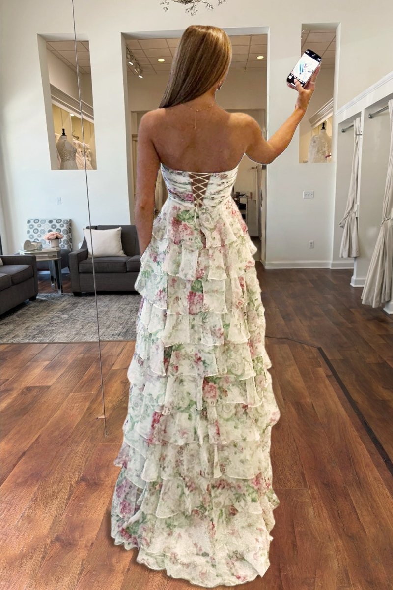 Kalliope ivory back view prom dress