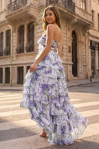 Phaedra Purple back view prom dress