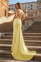 Pink Halter Satin Mermaid Open Back Long Formal Prom Gown