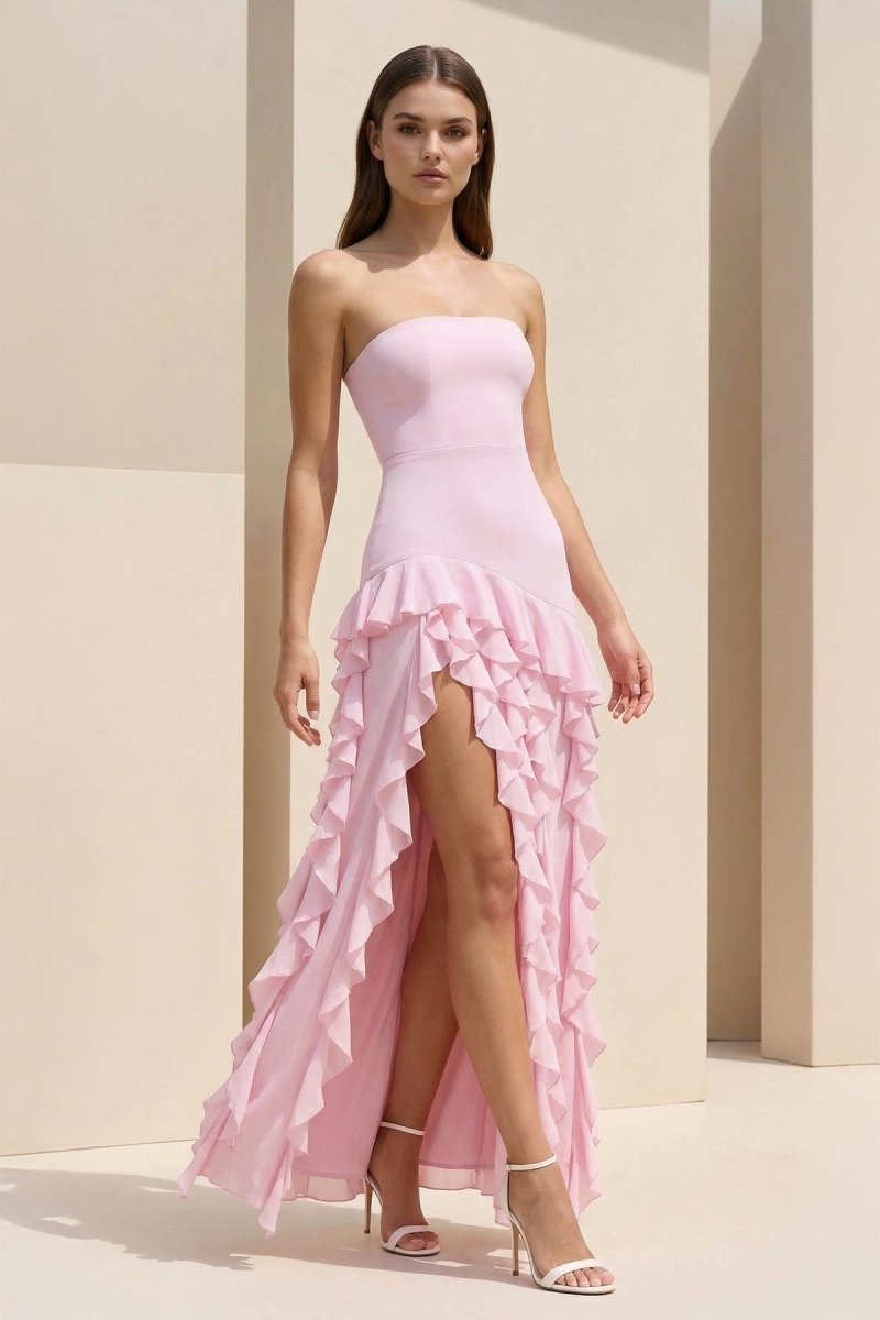 Karissa Dawn Rose Pink detail 2 prom dress
