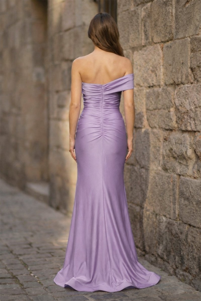 Dorothea Jade Lilac back view prom dress