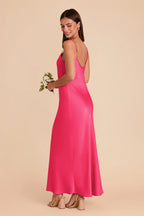 Amara Fuchsia alternate view 4 bridesmaid dress