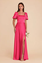 Selene Fuchsia alternate view 2 bridesmaid dress
