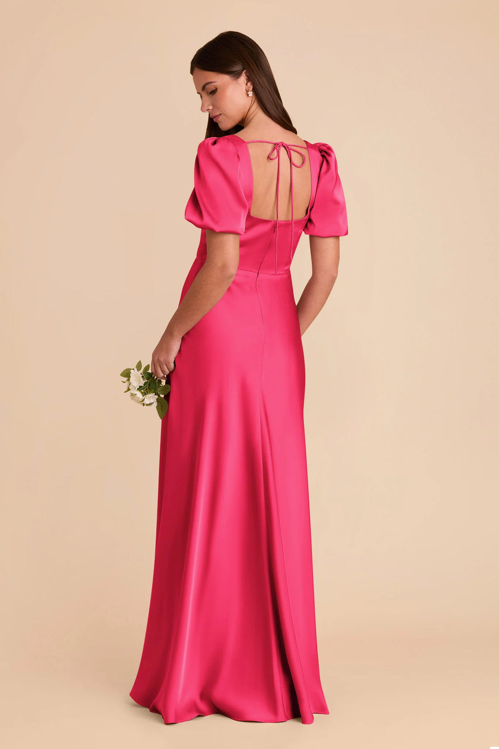 Selene Fuchsia alternate view 3 bridesmaid dress