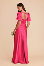 Selene Fuchsia alternate view 3 bridesmaid dress