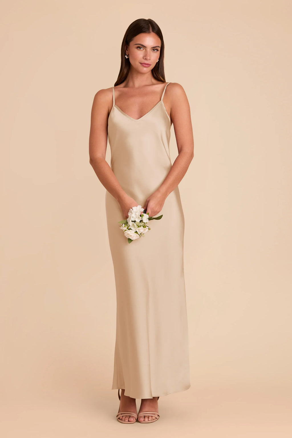 Amara Gold alternate view 2 bridesmaid dress