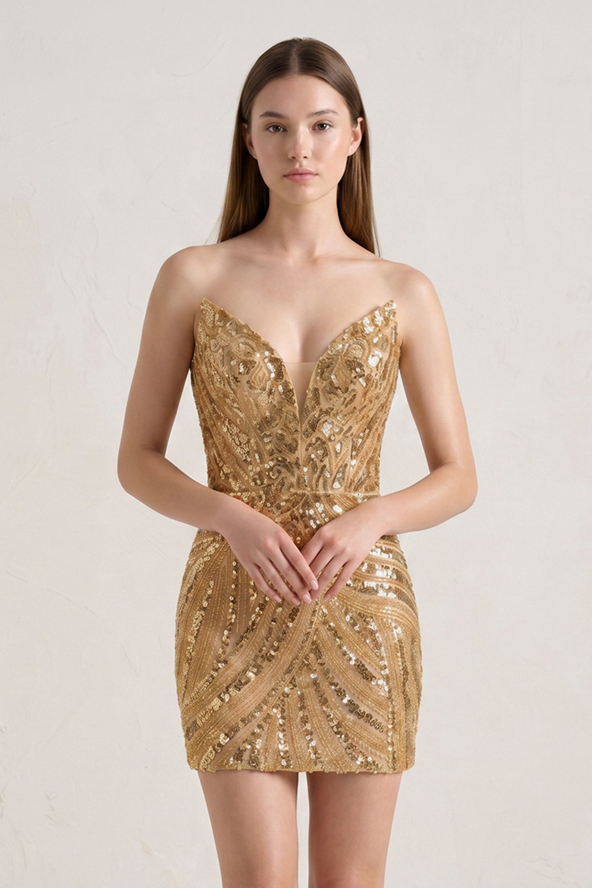 Vesper Golden product view 31 homecoming dress