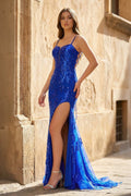 Bellamy Kate Royal Blue front view prom dress