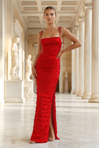 Xanthea Grace Red front view prom dress