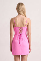Mint Green Spaghetti Straps Sheath Satin Mini Homecoming Dress