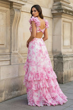 Jolene Maris Rose Pink back view prom dress
