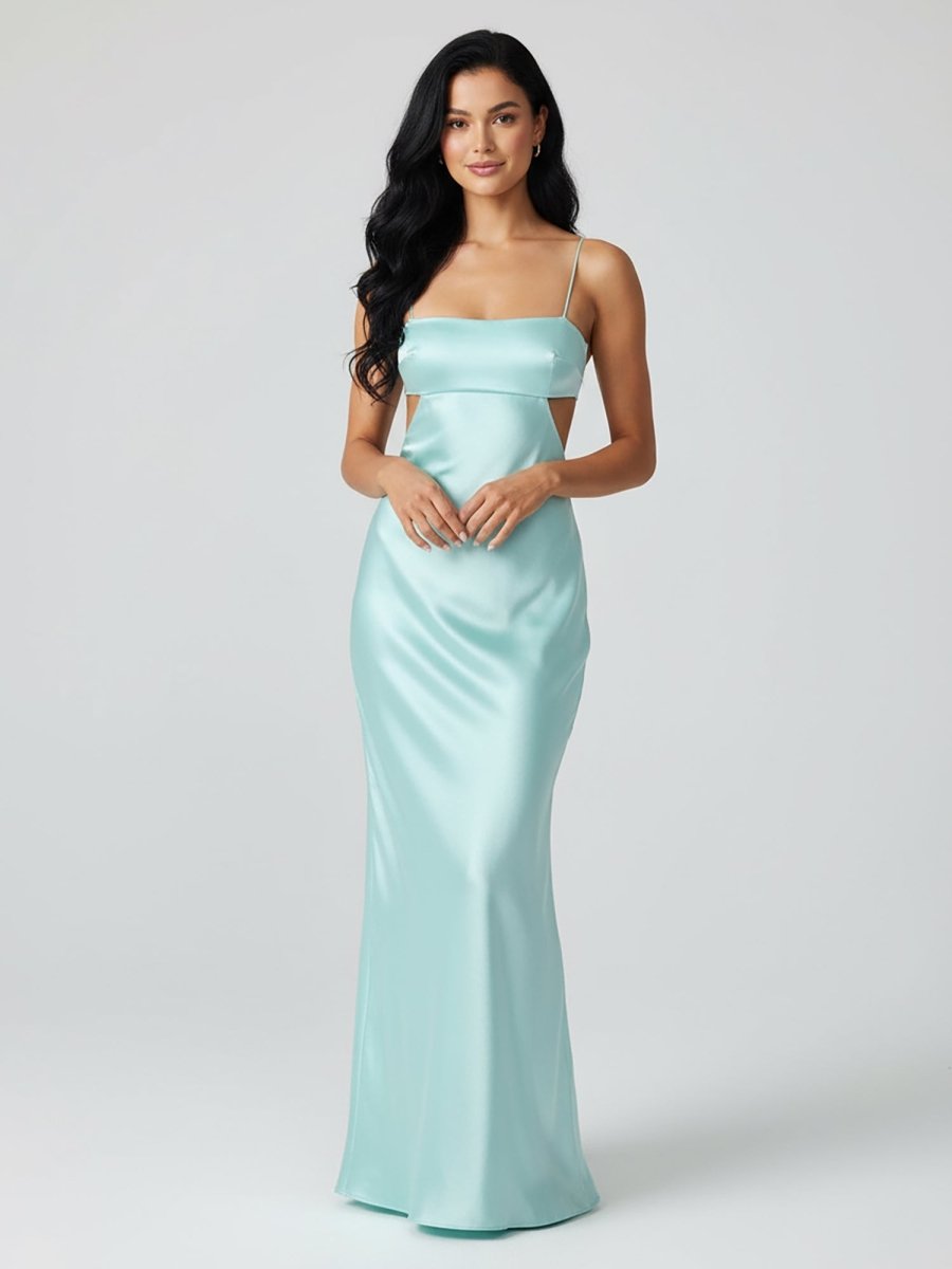 Calista Aqua detail 2 evening dress