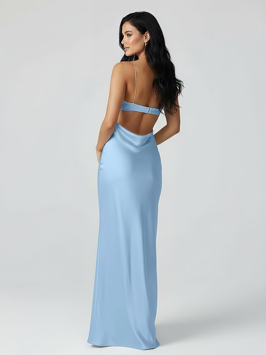 Calista Sky Blue detail 1 evening dress