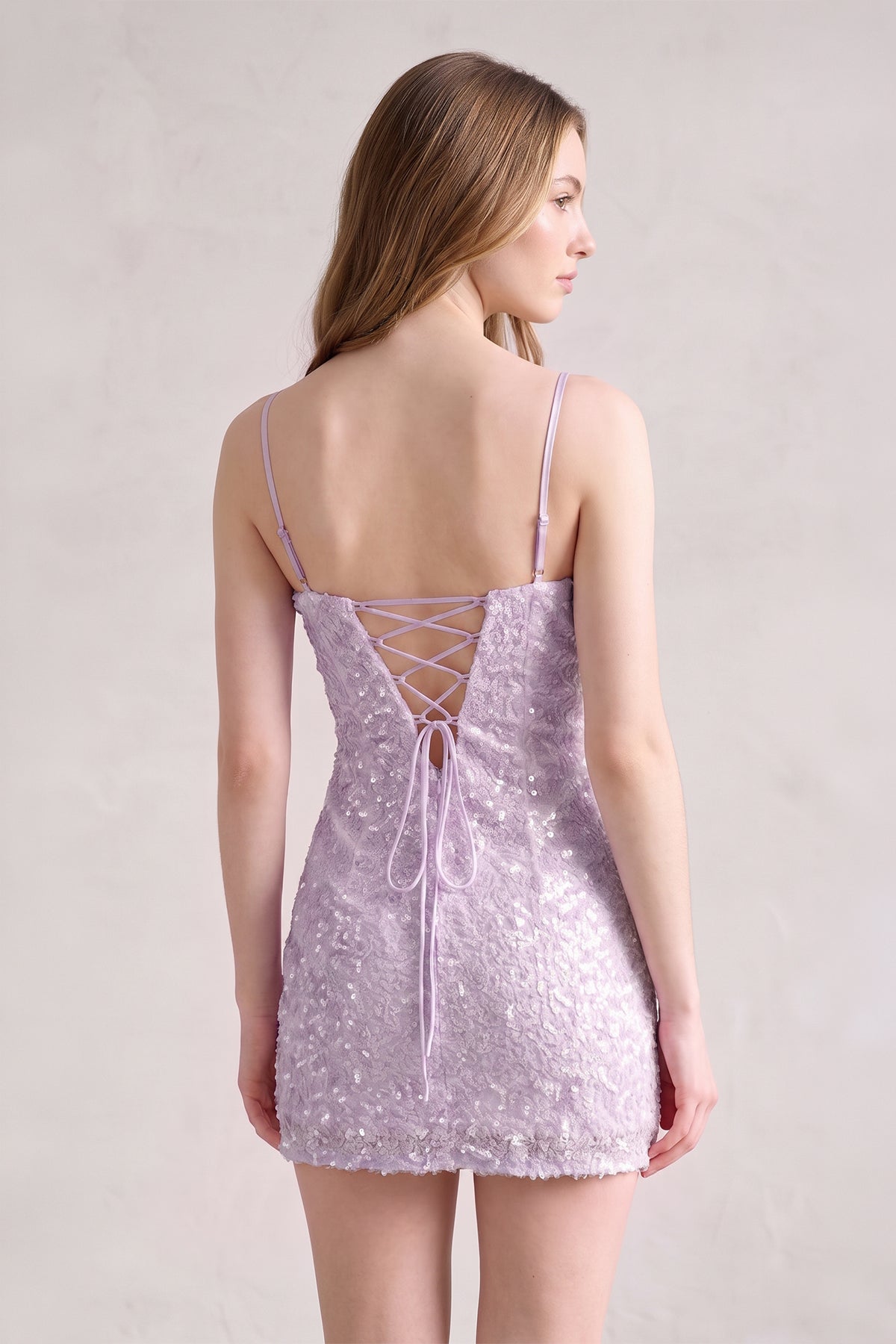Jessalyn Lavender detail 1 homecoming dress