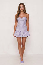 Evanna Lavender side view homecoming dress