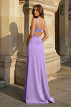 Selene Joy Lavender back view prom dress
