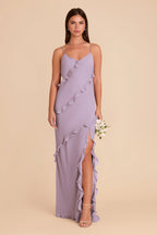 Vivienne Lavender front view bridesmaid dress
