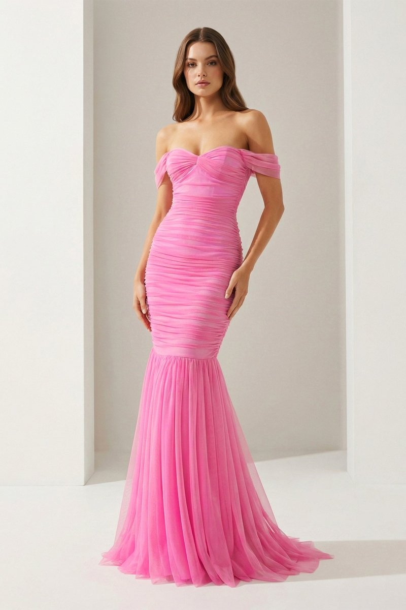 Lilou Arden Rose Pink detail 1 prom dress