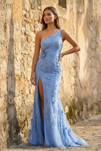 Josette Blue Royal Blue front view prom dress