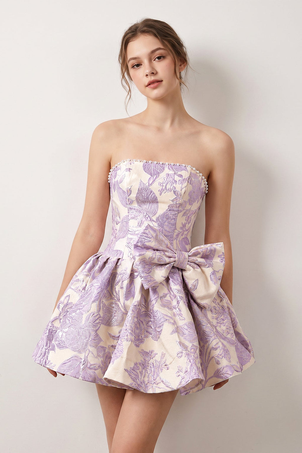 Talvera Lilac side view homecoming dress