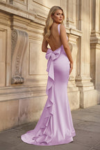 Ulrica True Lilac back view prom dress
