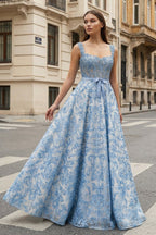 Gisella Rowan Royal Blue front view prom dress
