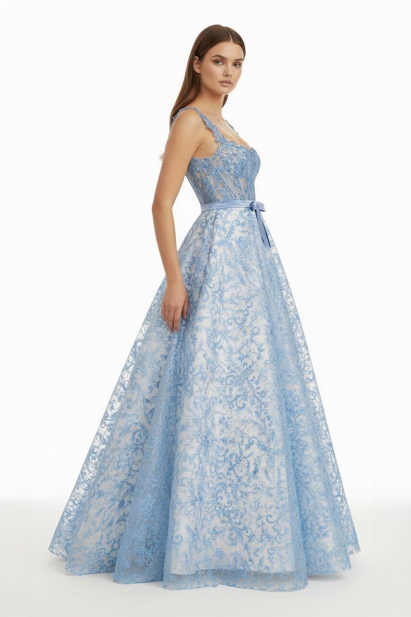 Gisella Rowan Royal Blue detail 2 prom dress