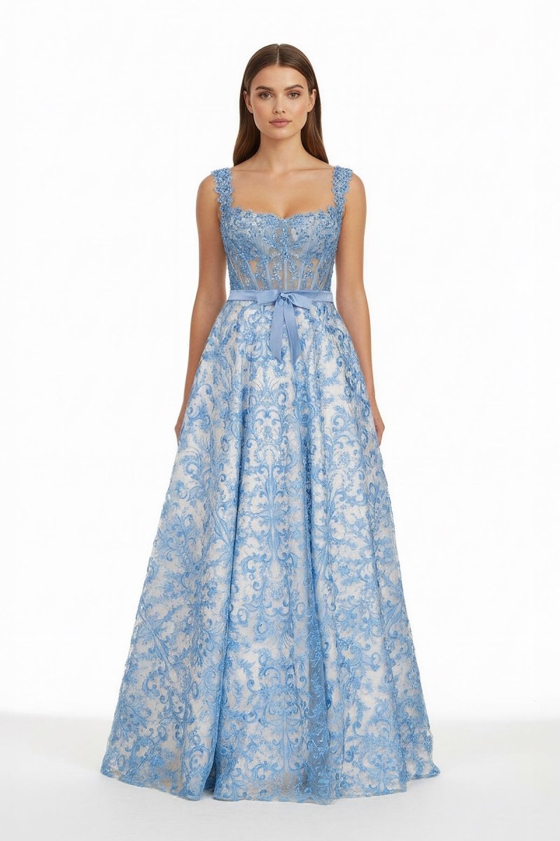 Gisella Rowan Royal Blue side view prom dress