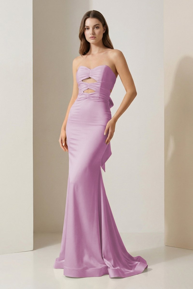Delphine Tess Lilac front view prom dress
