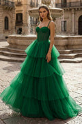 Aderyn Vale Emerald front view prom dress