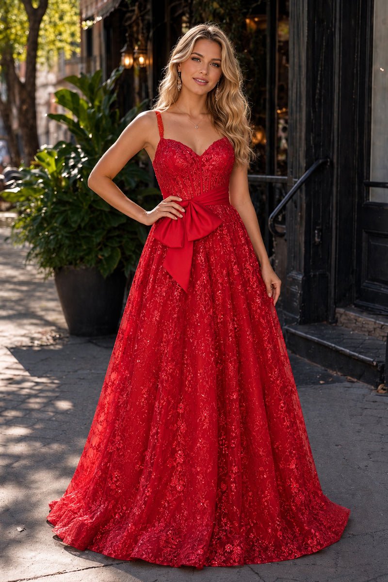 Aurelia Hope Red front view prom dress