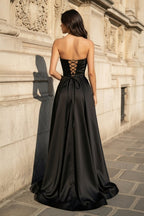 Blythe Corinne Black back view prom dress