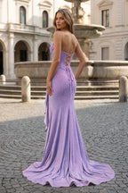 Tivona lavender back view prom dress